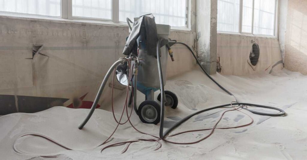 Mesin Sandblasting untuk besi hilangkan karat Tosadah